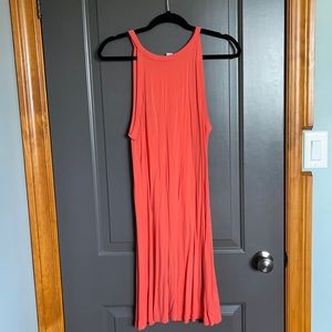 High neck swing dress